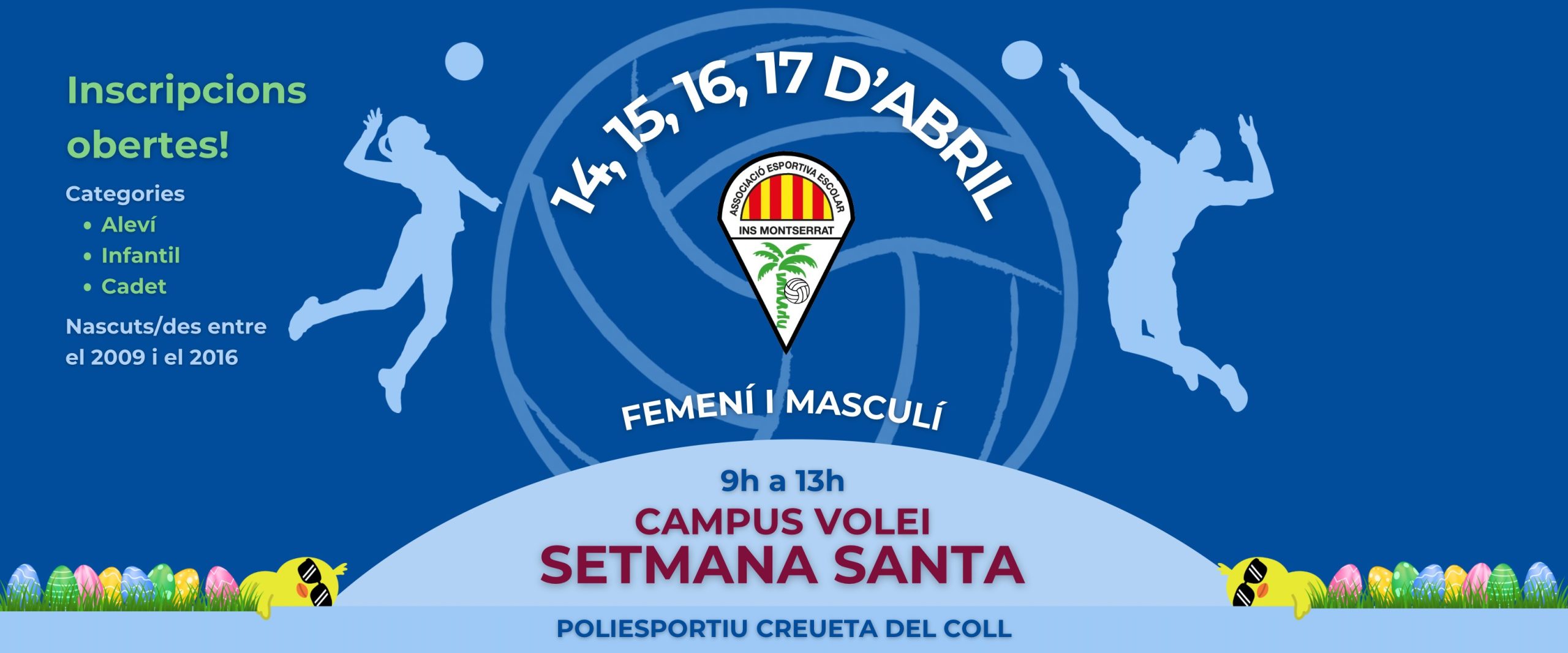 Campus voleibol Setmana Santa 2025 AEE INS Montserrat